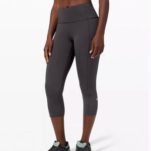 NWT Lululemon fast and free HR crop 19”